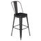 Flash Furniture 30" Black Metal Counter Stool-Black Poly Seat CH-31320-30GB-BK-PL2B-GG - alternate 4